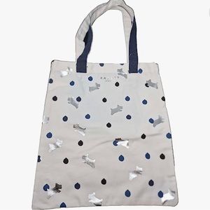 NWT RADLEY Dotty Dog Cotton Canvas Shopper Tote bag in Natural
